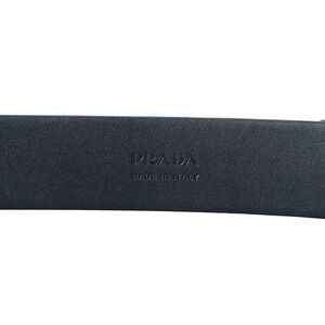 Prada Men’s Navy Saffiano Leather Belt